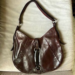 YVES SAINT LAURENT Leather HOBO Style purse